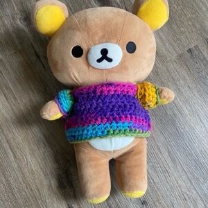 Crochet tie dye sweater